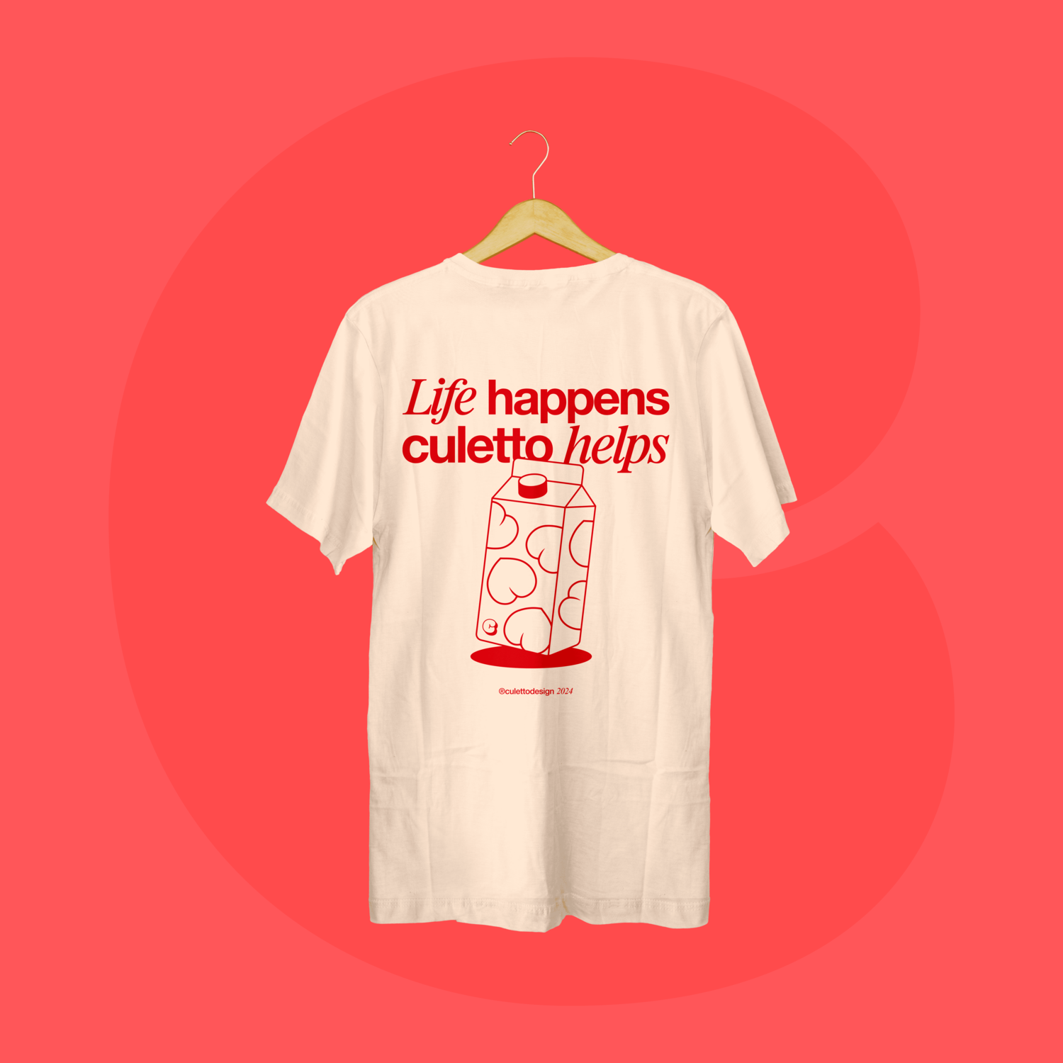 Life happens - MAGLIA PANNA