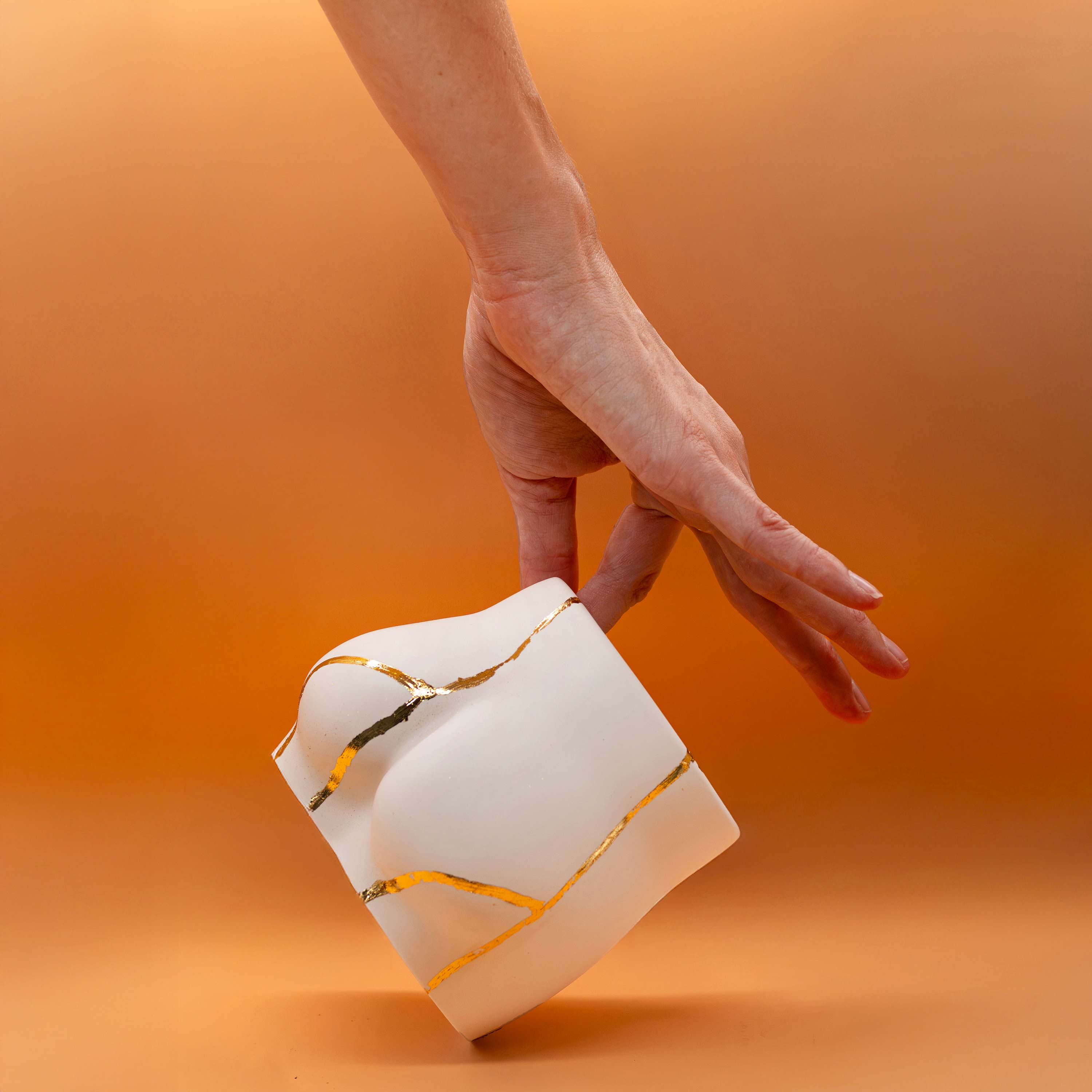 Culetto Kintsugi bianco